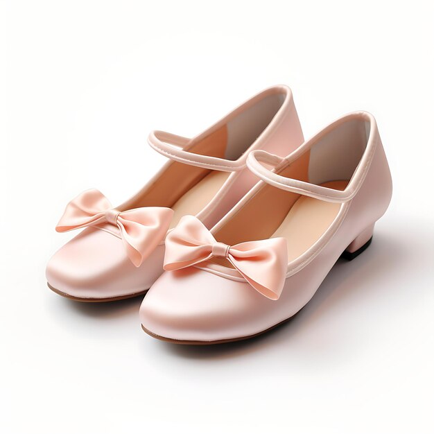 Słodkie pomysły buty taneczne dla dzieci z satenowym materiałem Ballet Pink Colcreative nowy projekt koncepcyjny