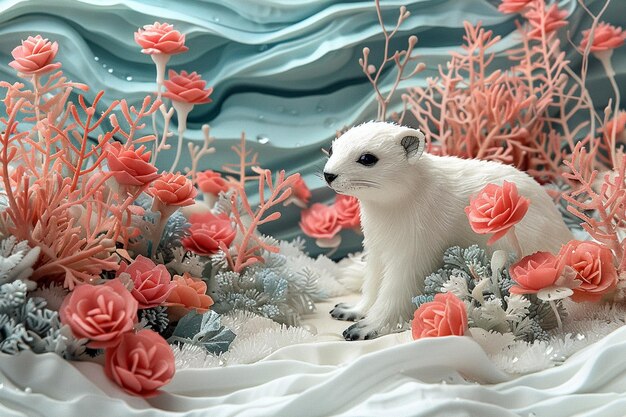 Słodkie zwierzęta urocze estetyczne tapety inspirowane zwierzętami