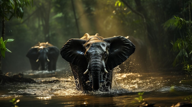 słonie ze Sri Lanki