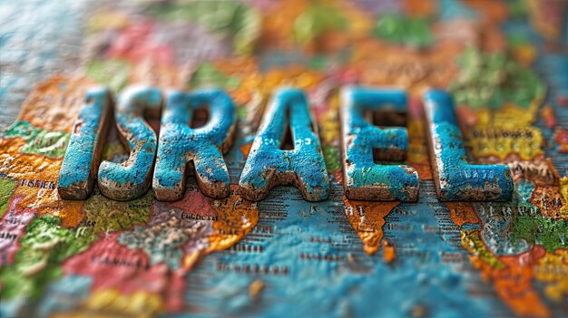 Słowo Izrael na mapie świata