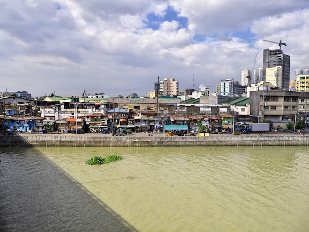 Slumsy miasta Manila na Filipinach