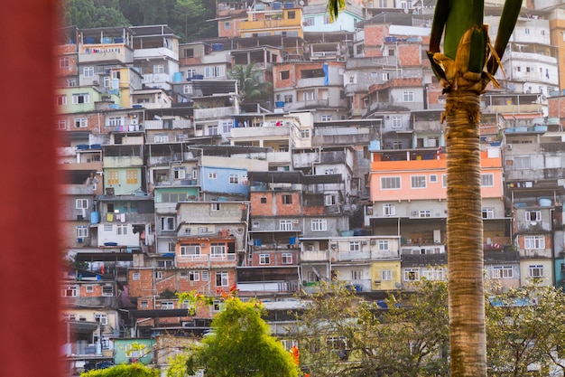 Slumsy Rocinha W Rio De Janeiro, Brazylia.