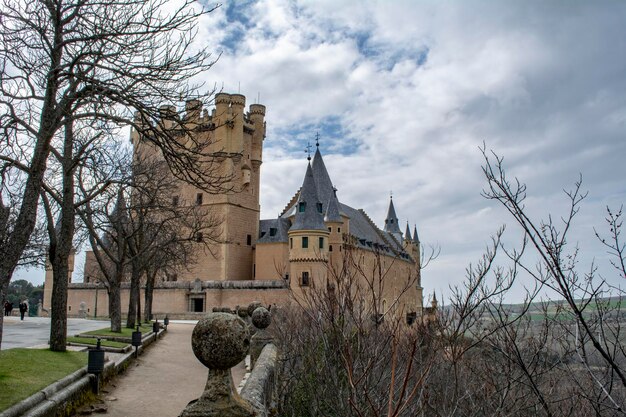 Słynny Alcazar Segovia Castilla y Leon Hiszpania