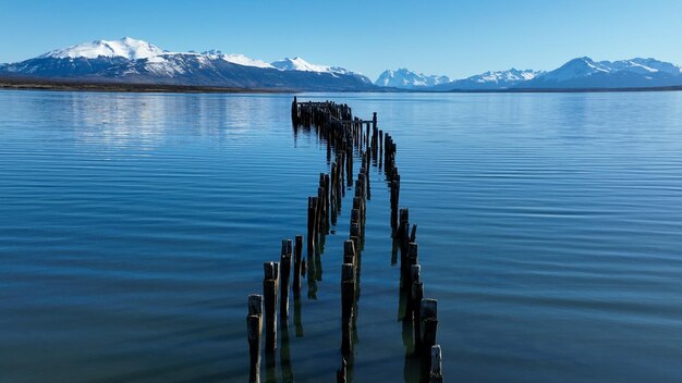 Słynny port w Puerto Natales na Antarktydzie w Chile