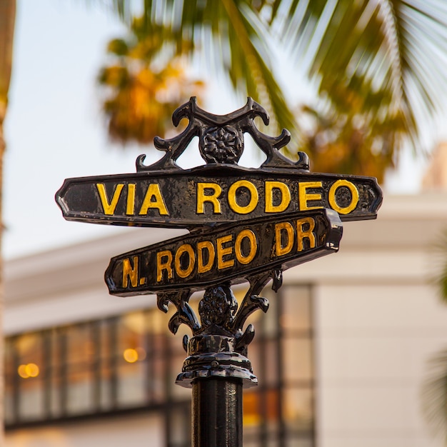 Słynny Steetsigh Rodeo Dr W Los Angeles, Luksusowy Blok