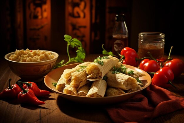 Smak pokusy Tamales Fotografia Magia Najlepsze Tamales fotografia zdjęć