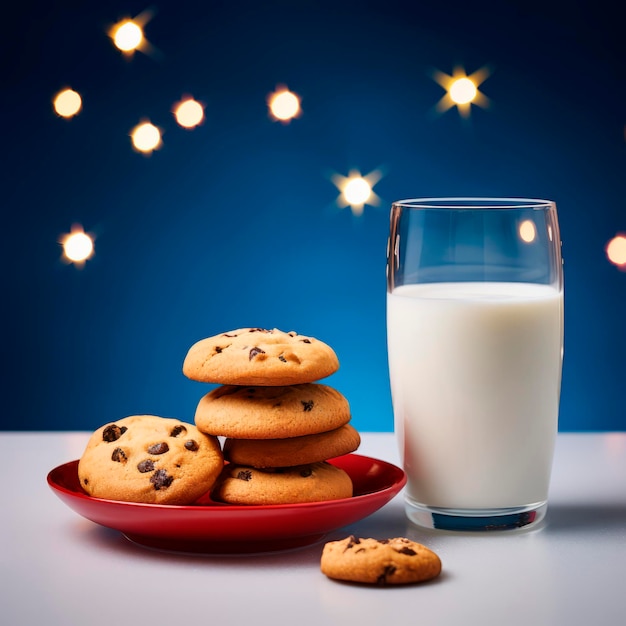 Smakołyki do mleka Świętego Mikołaja i ciasteczka