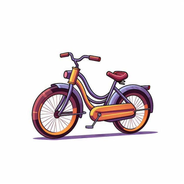 Smart Bicycle 2d Sprite w stylu komiksów