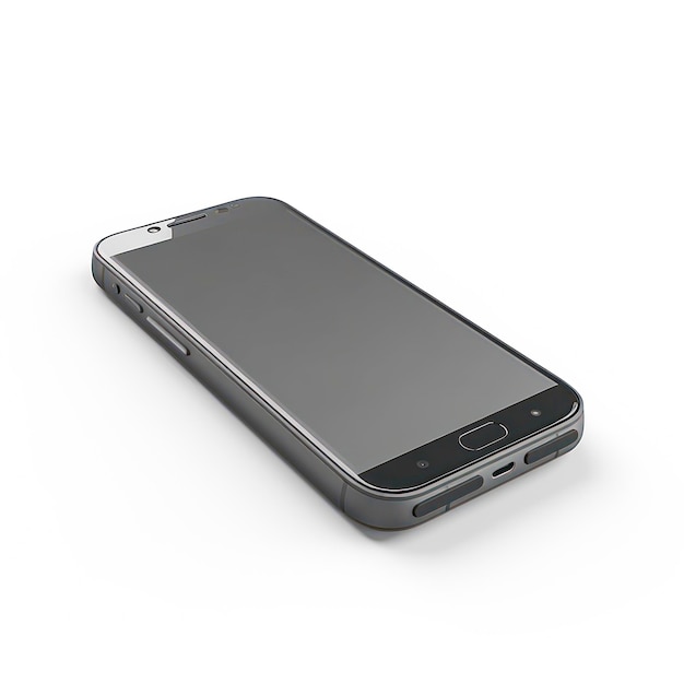 Zdjęcie smartfon lub telefon komórkowy z pustym ekranem