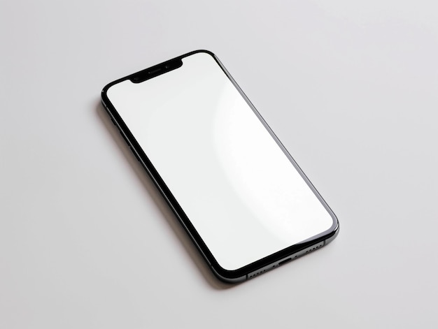 Smartfon z białym ekranem