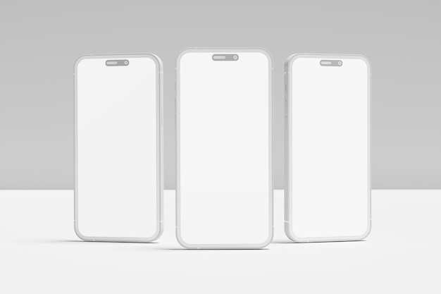 Smartphone gliny pustej makiety
