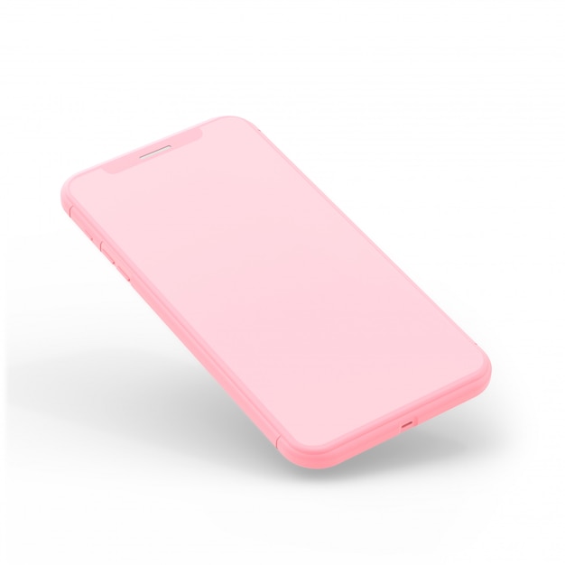 Smartphone Mockup różowy