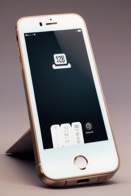 Zdjęcie smartphone telefon komórkowy makieta produktu wyświetla reklamę renderowania makieta tapety tło