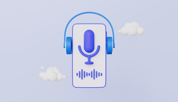 Smartphone uczenie się lekcji audio Biblioteka online Biblioteka książek słuchawki online Słuchawki audio