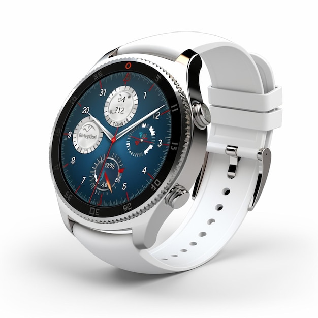Smartwatche z białym tłem wysokiej jakości ult