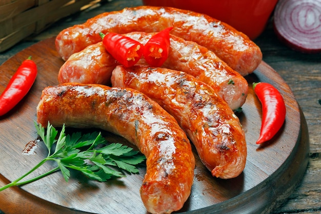 smażona kiełbasa