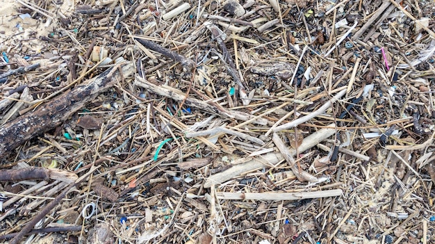 Śmieci z tworzyw sztucznych Zanieczyszczenie oceanów śmieci i odpady na plaży
