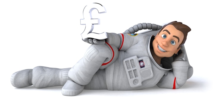 Zdjęcie śmieszne astronauta ilustracja 3d