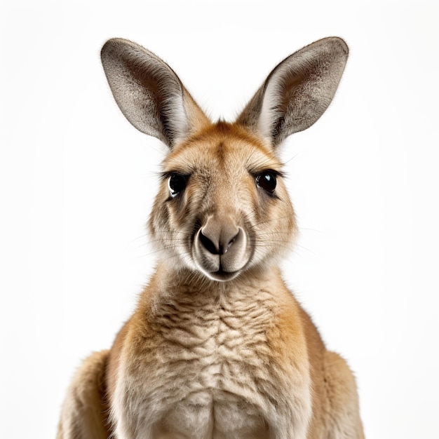 Zdjęcie Śmieszny czerwony kangur australijski zwierzęcy obraz generowany przez sztuczną inteligencję