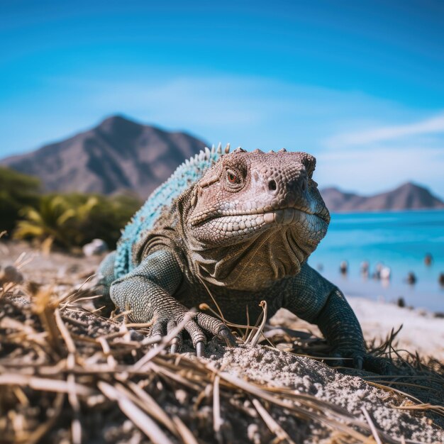 Śmieszny widok w indonezyjskim Parku Narodowym Komodo