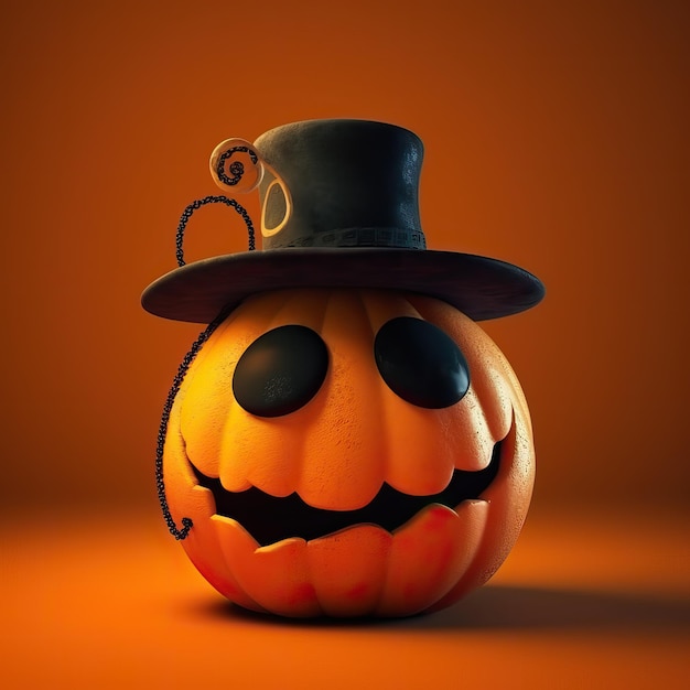 smiley 3d halloween dynia używany kapelusz wiedźmy w stylu pixar