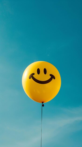 Zdjęcie smiley face żółty balon