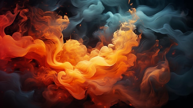 Smoke Background Design Fotografia Kompozycja Hipnotyzujący taniec elementów wizualnych