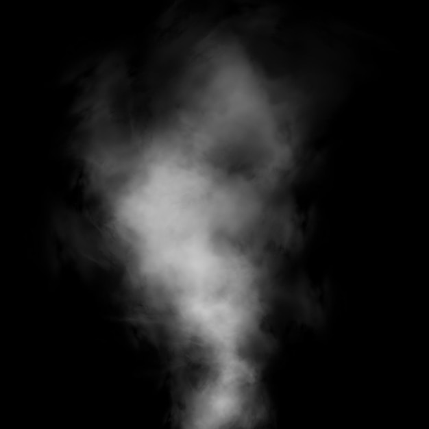 Smoke wpływ na czarnym tle