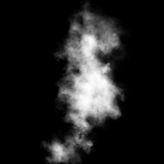 Smoke wpływ na czarnym tle