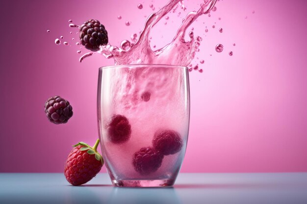 Smoothie w tle Ilustracja AI GenerativexA