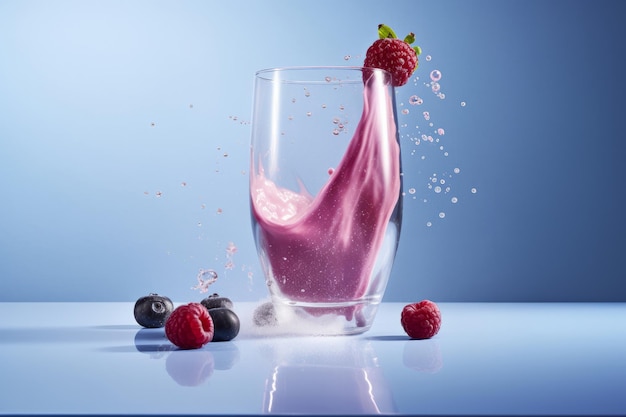 Smoothie w tle Ilustracja AI GenerativexA