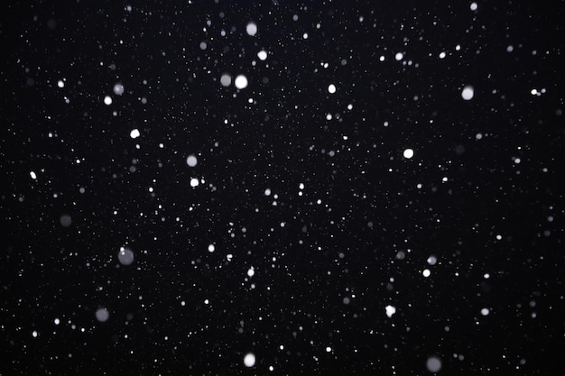 Śnieg na czarnym tle Płatki śniegu na nakładkę Śnieg w tle