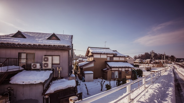 Snow House In Winter