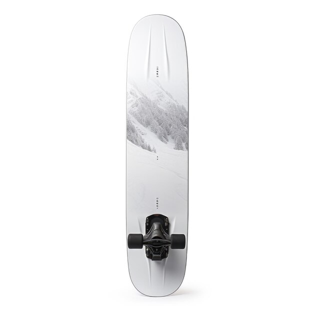 Snowboard na białym tle