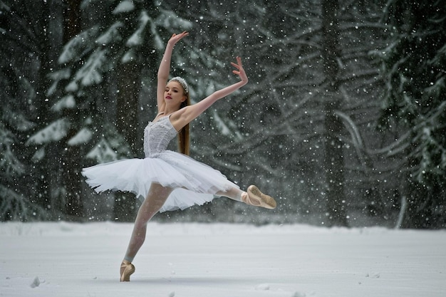 Snowfall Love Ballet Białe tapety Dzień Walentynek