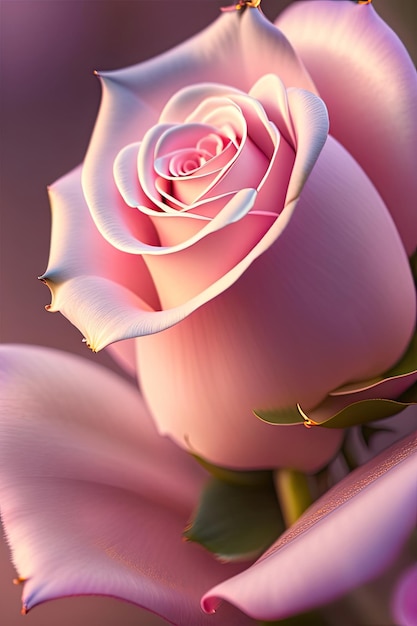 soft pink rose