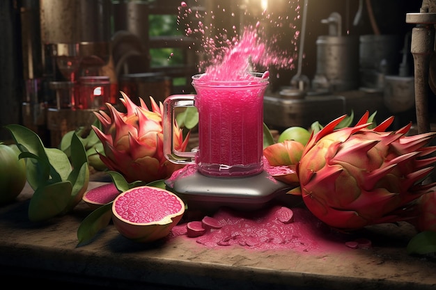 Sok z pitaya w blenderze