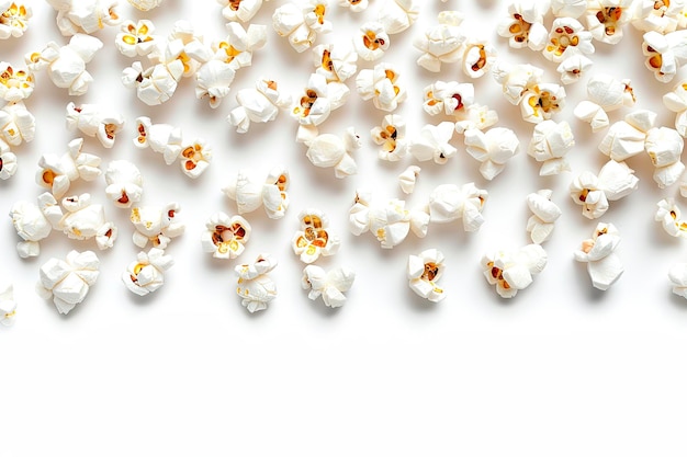 solone popcorny izolowane na białym tle