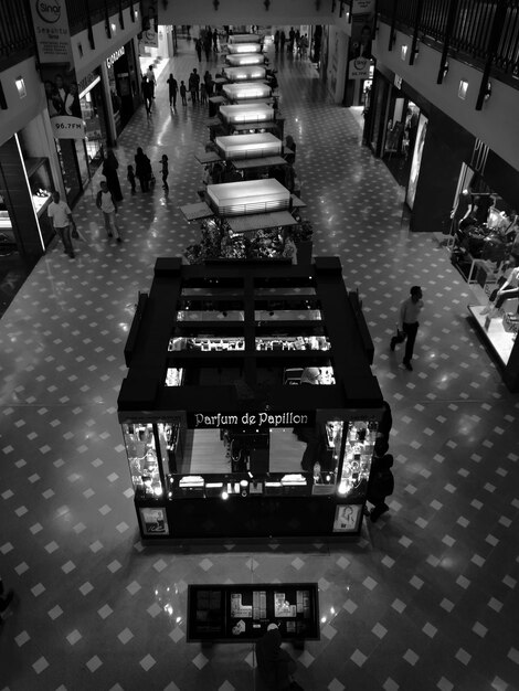 Zdjęcie souk w czarno-białym