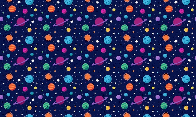 SpaceInspired Design Bezszwowy wzór tapety Tło
