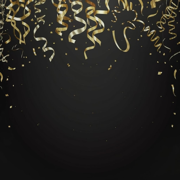 Spadek błyszczących złotych konfetów izolowanych na przezroczystym tle Jasne świąteczne błyszcze złotego koloru