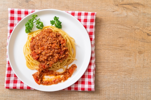 Spaghetti bolognese