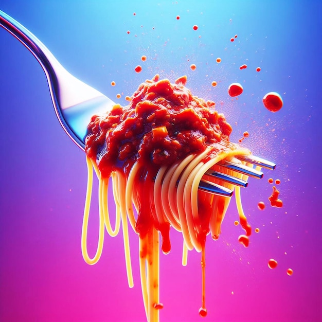 spaghetti bologneze ketchupfork splasn dobra koncepcja