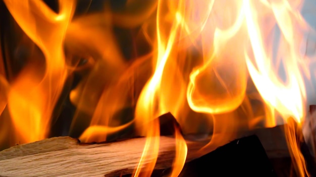 Spalanie drewna opałowego na grillu w naturze