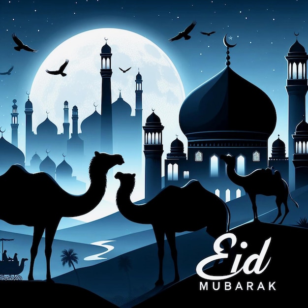 Specjalny szablon islamskich banerów Eid Al Adha