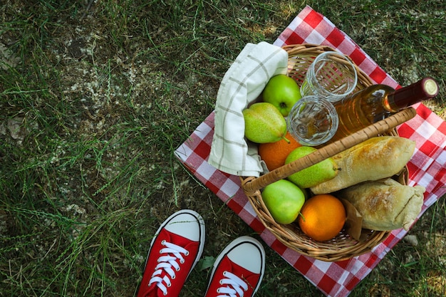 Spędzanie czasu na łonie natury akcesoria piknikowe na piknik