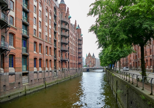 Speicherstadt w Hamburgu