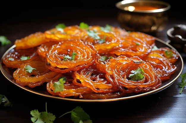 Spicy Masala Jalebi Tradycyjny indyjski słodki Jalebi