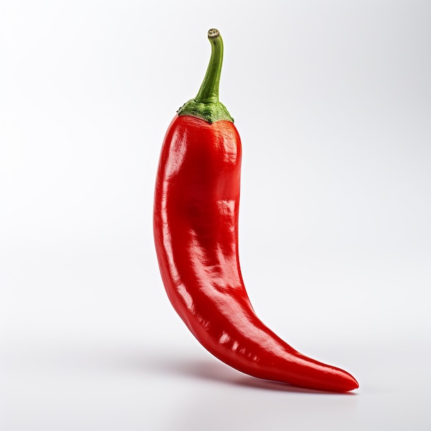 Zdjęcie spicy red chili pepper na czystym tle