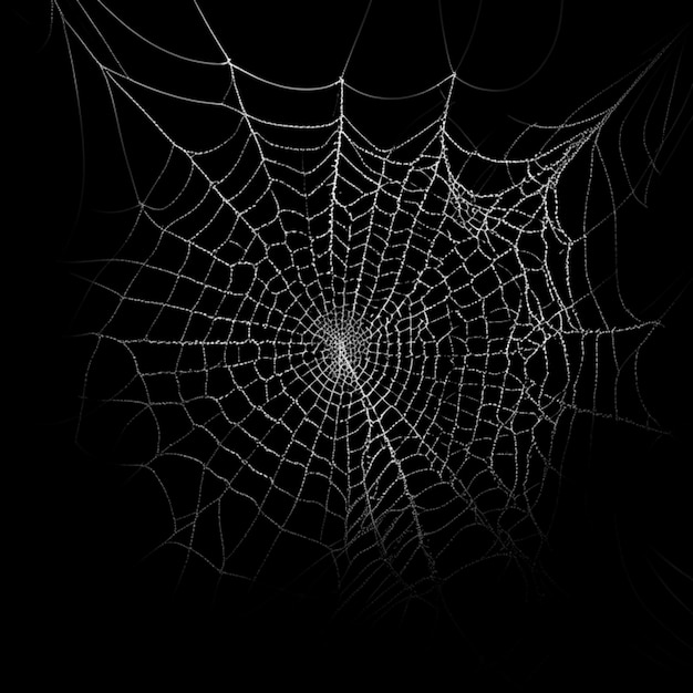 Spidernet na czarnym tle